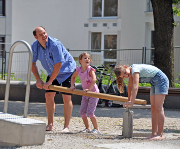 Wasserpumpe für das Wasserspiel am Niederbronner Platz in Fürstenfeldbruck wird öffentlich genutzt