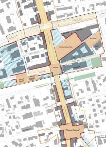 Ausschnitt des Masterplans zur Entwicklung der Innenstadt Germering
